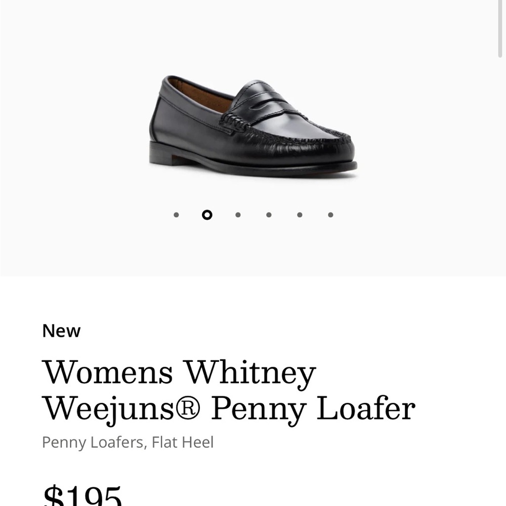 G.H. Bass & Co. Women's Whitney Black Penny Loafers